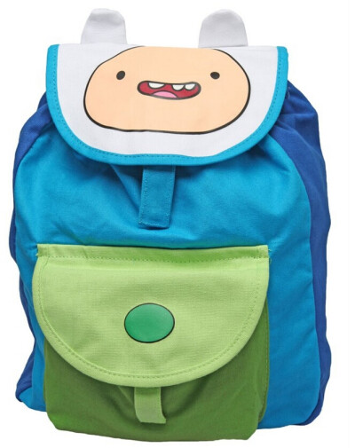 代购 美国代购 Adventure time 活宝探险 蓝色配色 Finn 帆布 背包