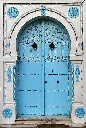 #puertas #azul #tunez: