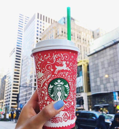 星巴克圣诞红杯季 圣诞节限定系列十款插画杯「Starbucks Red Holiday Cups」