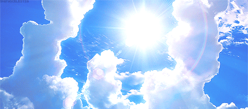 蓝雪』蓝天白云 意境 GIF 插画 场景 二次元 蓝色系 粉色系 阳光 小清新 星际 透明 空灵 淡色 清纯 壁纸 背景 横图 唯美 梦幻 白云是蓝天的灵魂