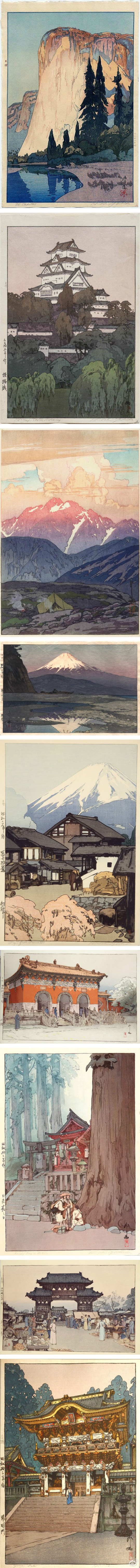 版画艺术家 Hiroshi Yoshida (吉田 博)