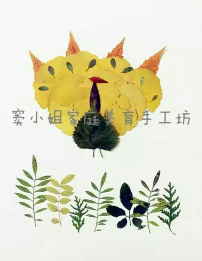 树叶贴画（收集）