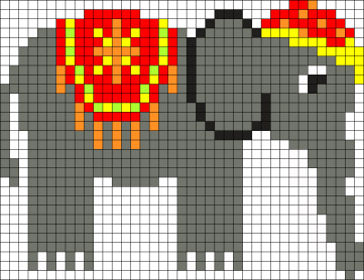 Perler Elephant