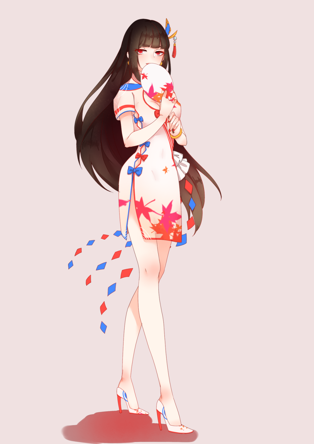 鬼女红叶_星尘陨裂_阴阳师手游圈插画_网易gacha二次元社区