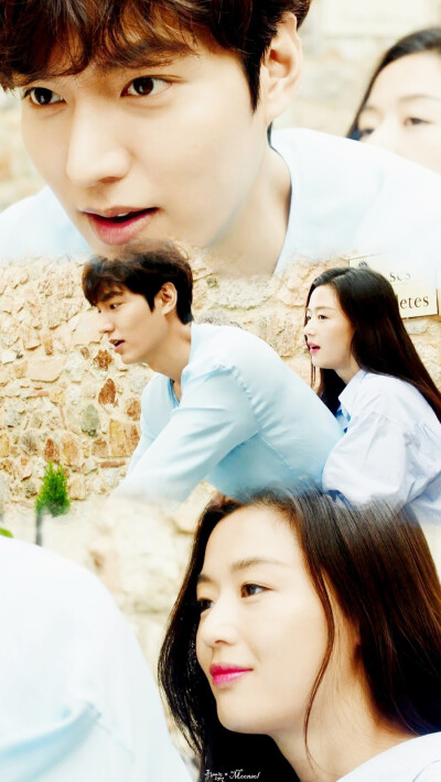 #蓝色大海的传说# 李敏镐 全智贤 手机壁纸（cr:logo）