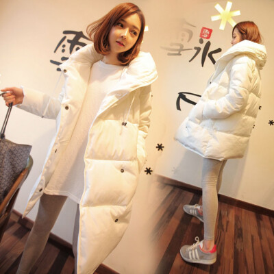 2016 冬季韩版中长款棉衣女装 面包服修身大码加厚外套羽绒棉袄女