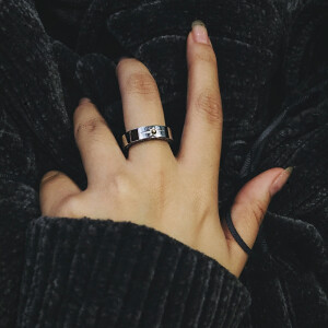 日本潮流GOROS高桥民族风手工镶嵌金珠太阳图腾情侣男女尾戒指环