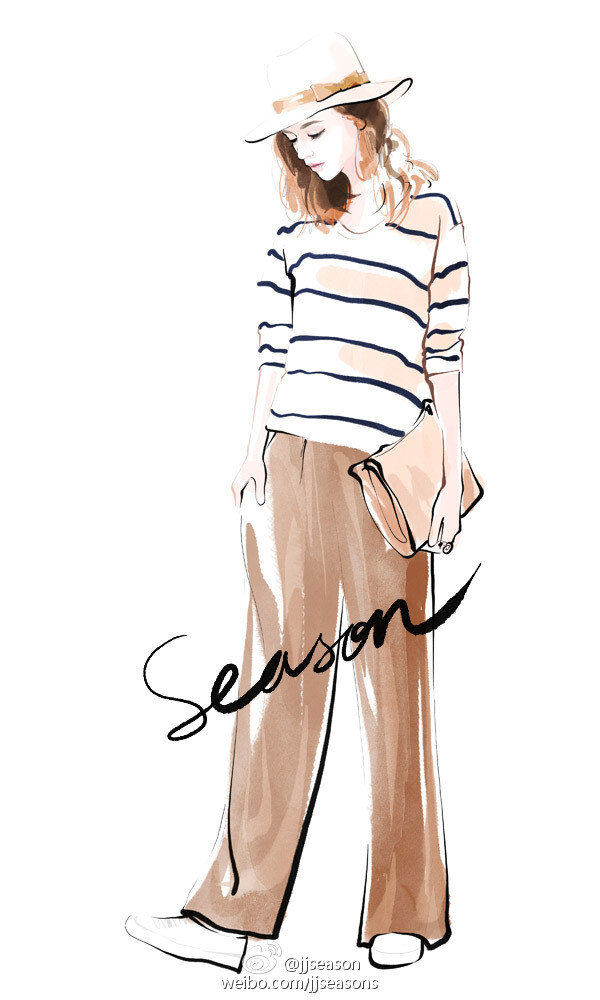 #jjseason插画# #season时尚插画# ----- 思念是一种很玄的东西 如影随形~~~~~