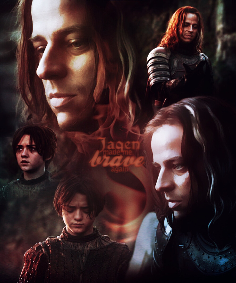 Jaqen H'ghar & Arya Stark.
这对师徒超有爱！直接被圈粉，Arya一直都是我超喜欢的Stark girl，Jaqen轻佻的斜靠轻笑却又严格的完成了Arya的三个要求，这时候就已经超级有爱了。后来在bravos教导Arya，虽然总是脸很冷，但是声音真是让人无力抗拒啊，就是我喜欢的调调啊！这个德国叔叔好帅好帅啊～～好魅惑啊～～