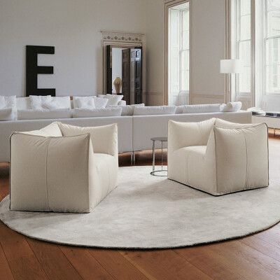 装典 现代韩式北欧简约风格客厅时尚小户型布艺123沙发组合S170