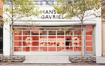 纽约Mansur Gavriel门店开幕 柔和的粉色装修