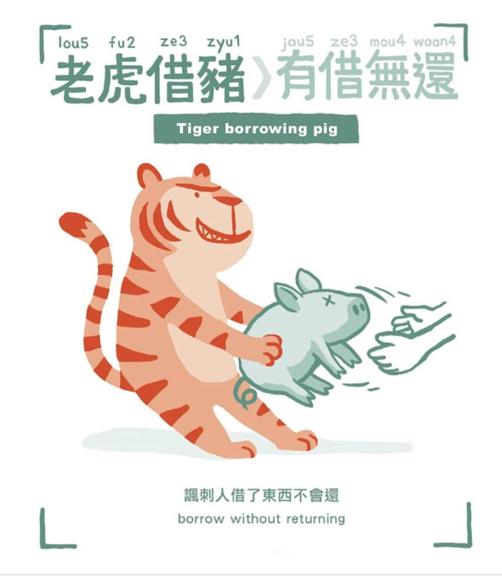 【图解广东话】据说猫是老虎的师傅，教会了老虎捕猎。但是猫为了保全自己，留了一手，没有教老虎上树，怕教会徒弟饿死师傅，那究竟跟虎有关的广东话有哪些呢？（图：阿涂）