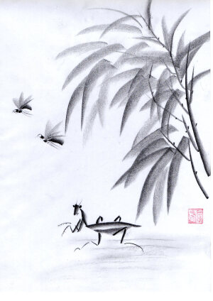 美林硬笔画是本人通过潜心研究现代艺术教育理念和继承中国传统艺术文化精髓的基础上发展而来的绘画语言。它是以单色和彩色硬质画笔为绘画工具，通过“硬笔”和“画垫”的相结合；以明暗关系和体面造型为主要绘画技法，运用各种艺术表达形式来作画的原创中国风绘画方法。