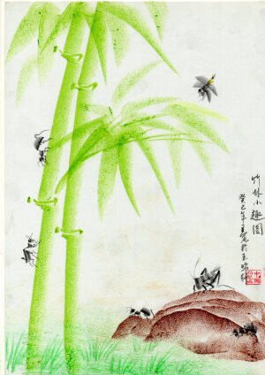 美林硬笔画是本人通过潜心研究现代艺术教育理念和继承中国传统艺术文化精髓的基础上发展而来的绘画语言。它是以单色和彩色硬质画笔为绘画工具，通过“硬笔”和“画垫”的相结合；以明暗关系和体面造型为主要绘画技法，运用各种艺术表达形式来作画的原创中国风绘画方法。