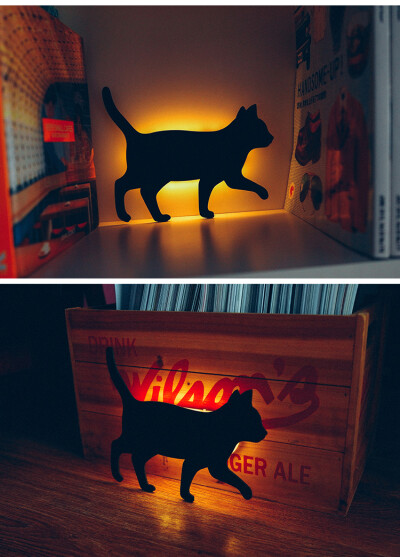 Cat Wall Light 猫咪造型 LED剪影墙面小夜灯