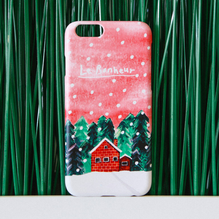 原创意6s全包软壳iPhone7p苹果6挂脖手机壳雪花圣诞树礼物