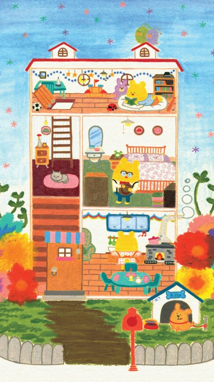 iPhone壁纸 萌物 可爱 背景 套图 韩系 插画 素材ღ ¤̴̶̷̤́‧̫̮ ¤̴̶̷̤̀ 麽麽