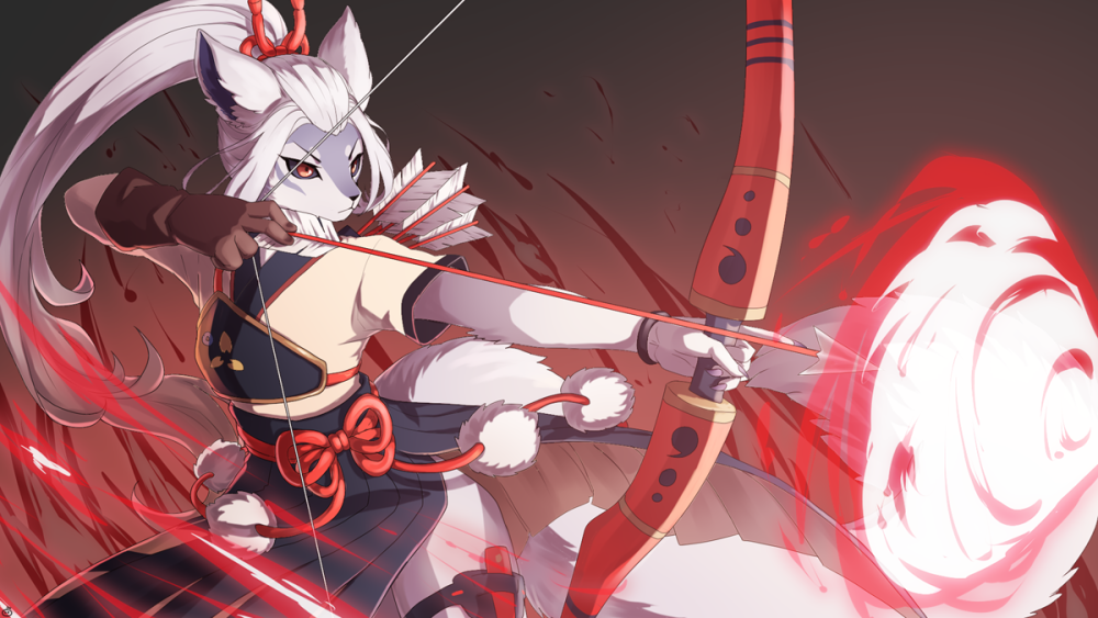 阴阳师 白狼 画师:橘子 本作品pixiv id=59399417