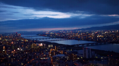 日本自由行 大阪梅田大厦 夜景