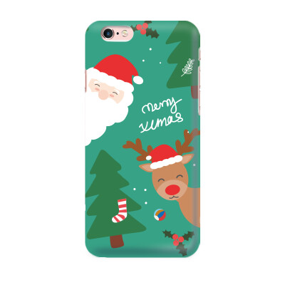 限量版圣诞iphone7保护壳6plus独家圣诞绿7plus手机壳