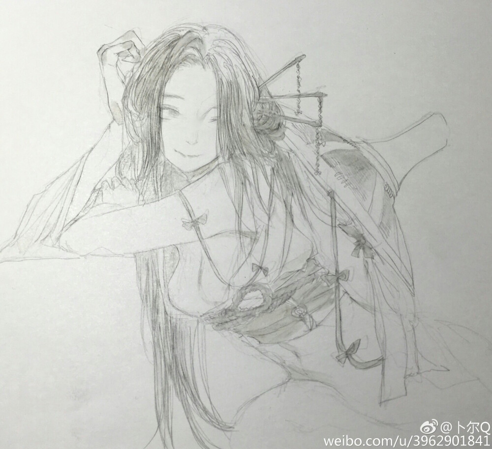 #阴阳师#同人 姑获鸟 微博画师ID——卜尔Q