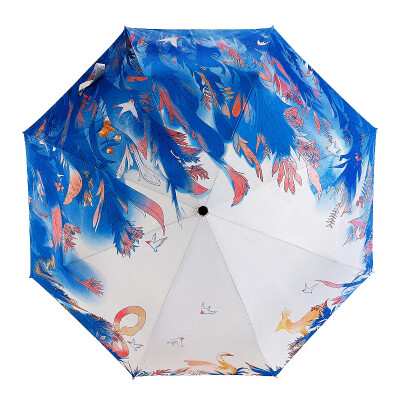 添奇雨伞叠超轻韩国创意伞女晴雨伞防晒防紫外线两用三遮阳伞