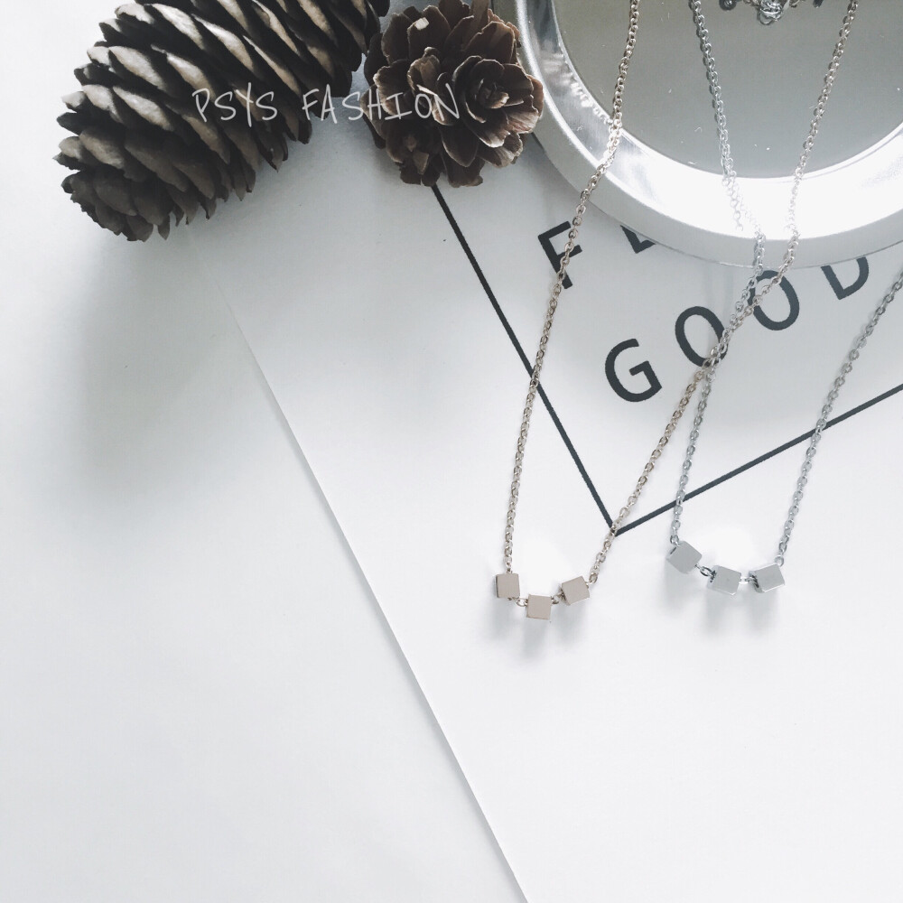 迷你小方塊項鏈買前看好商品描述