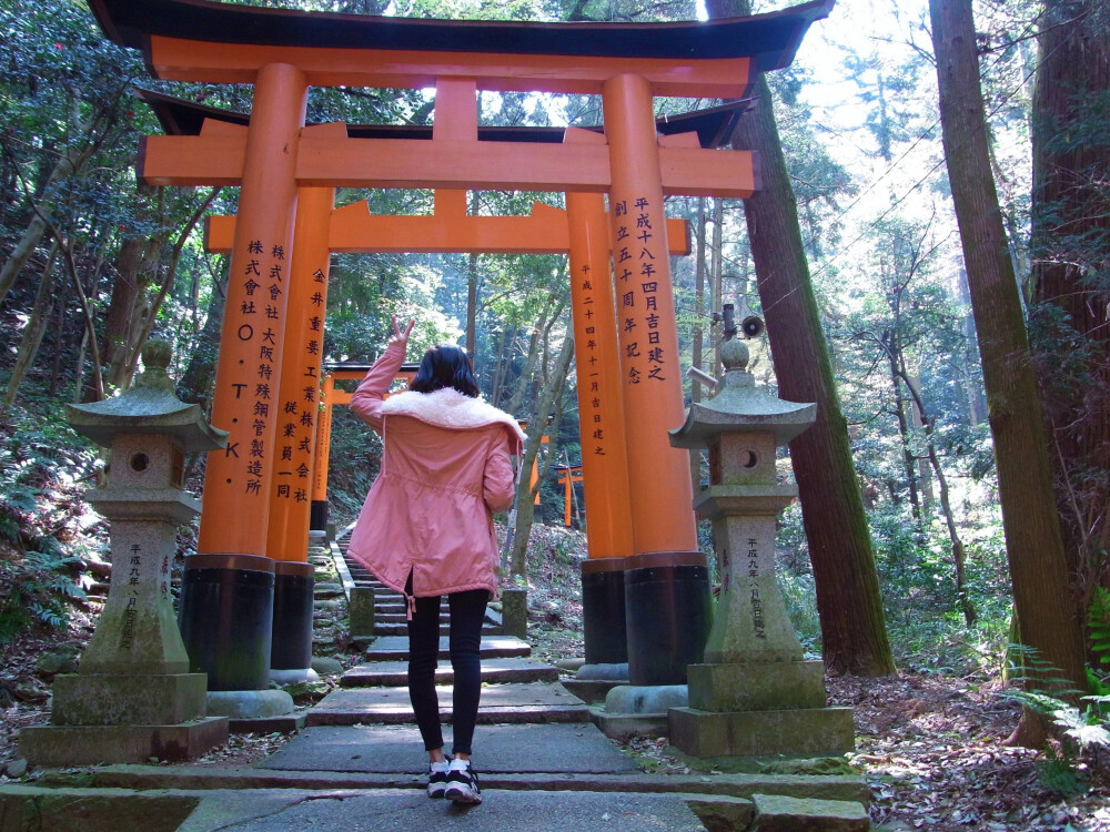 日本自由行 奈良 千本鸟居