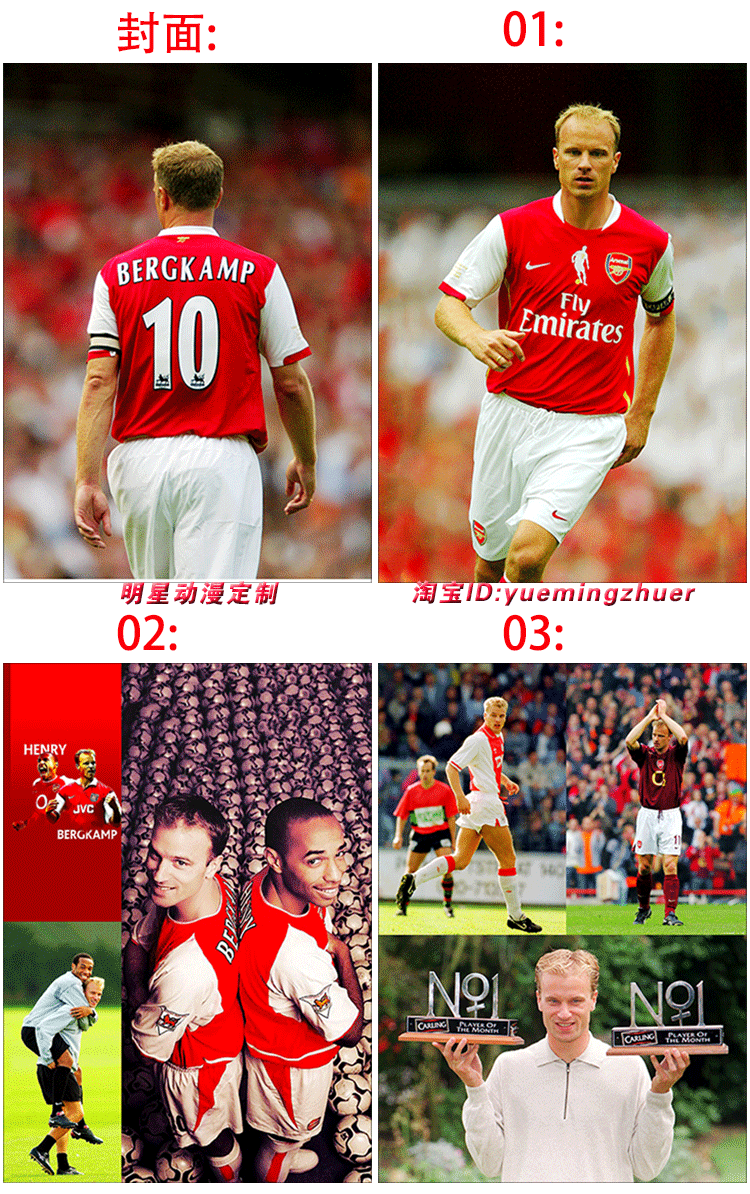 英超 阿森纳 冰王子 博格坎普 Dennis Bergkamp