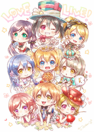 LoveLive，Q版，萌