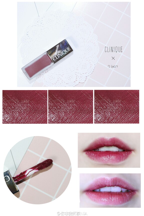 clinique，方管唇釉07boom pop