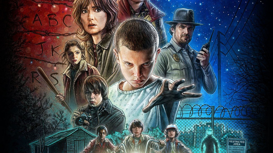 《怪奇物语 Stranger Things》（原名《Montauk》）。本剧背景设置在上世纪八十年代的印第安纳州。薇诺娜·瑞德、大卫·哈伯、等主演的电视剧，于2016年7月15日播出。喜好这种恐怖悬疑调调的影视剧，小鬼们好可爱，演技也是甩国内的“小鲜肉”、“小花旦”们N条街