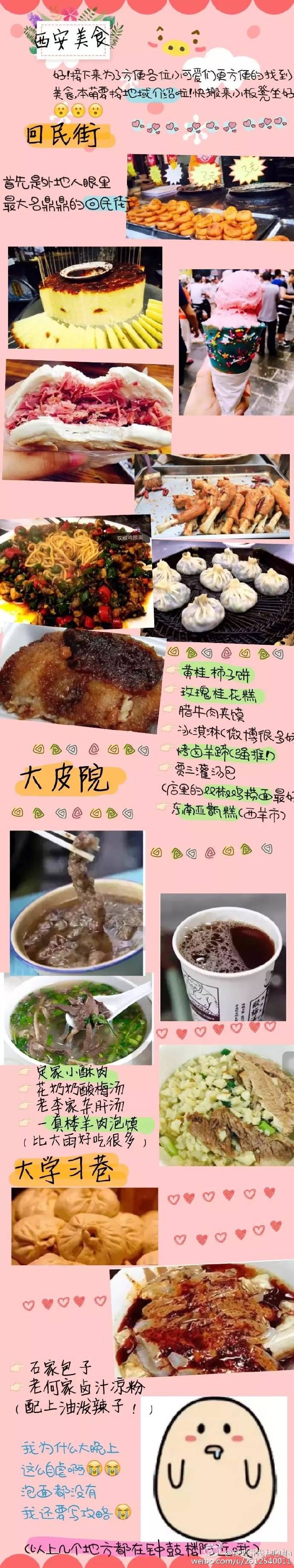 新鲜出炉的西安攻略 大篇幅的美食介绍
最方便省心的旅游路线！