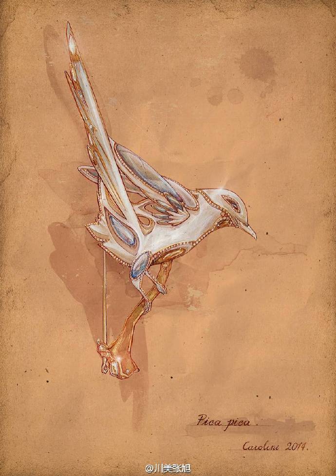 珠宝设计手绘草图 by Caroline