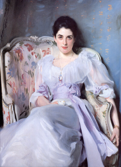 「贵族的肖像画」萨金特（John Singer Sargent,1856-1925）美国肖像画家。生于佛罗伦萨，生平多在意、德、英、法等国度过。曾钻研委拉斯开兹等人的技法。作品多为国际大资产阶级及其家属画的肖像画，技法纯熟；除油…