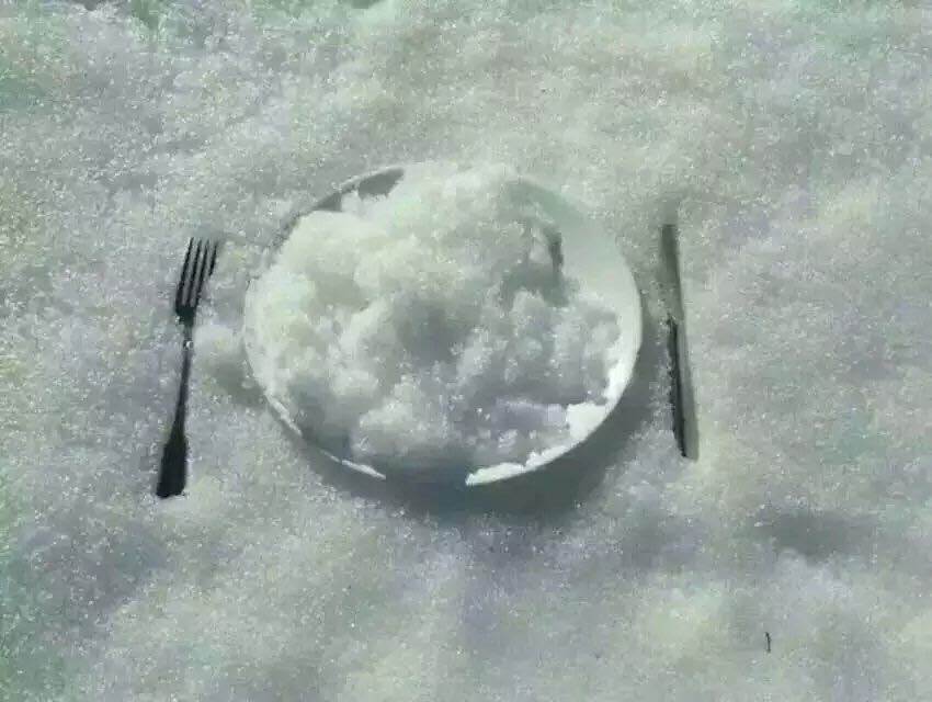 吃雪