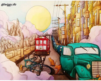 The bicycle colouringbook