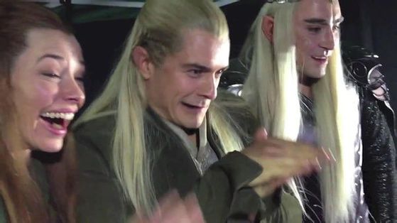 Orlando as legolas in the Hobbit