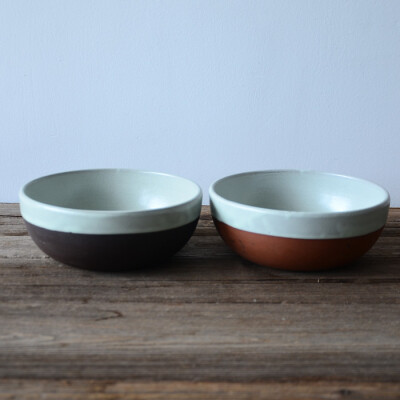 日式陶瓷餐具家用碗手工粗陶大碗沙拉碗复古做旧碗汤面条碗拉面碗
