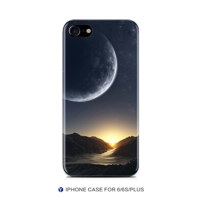 创意月球iPhone6plus苹果手机壳情侣款6s全包硅胶软壳磨砂 潮男新
