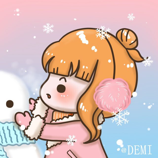 #Demi的花花日记#冬日温馨情侣头像