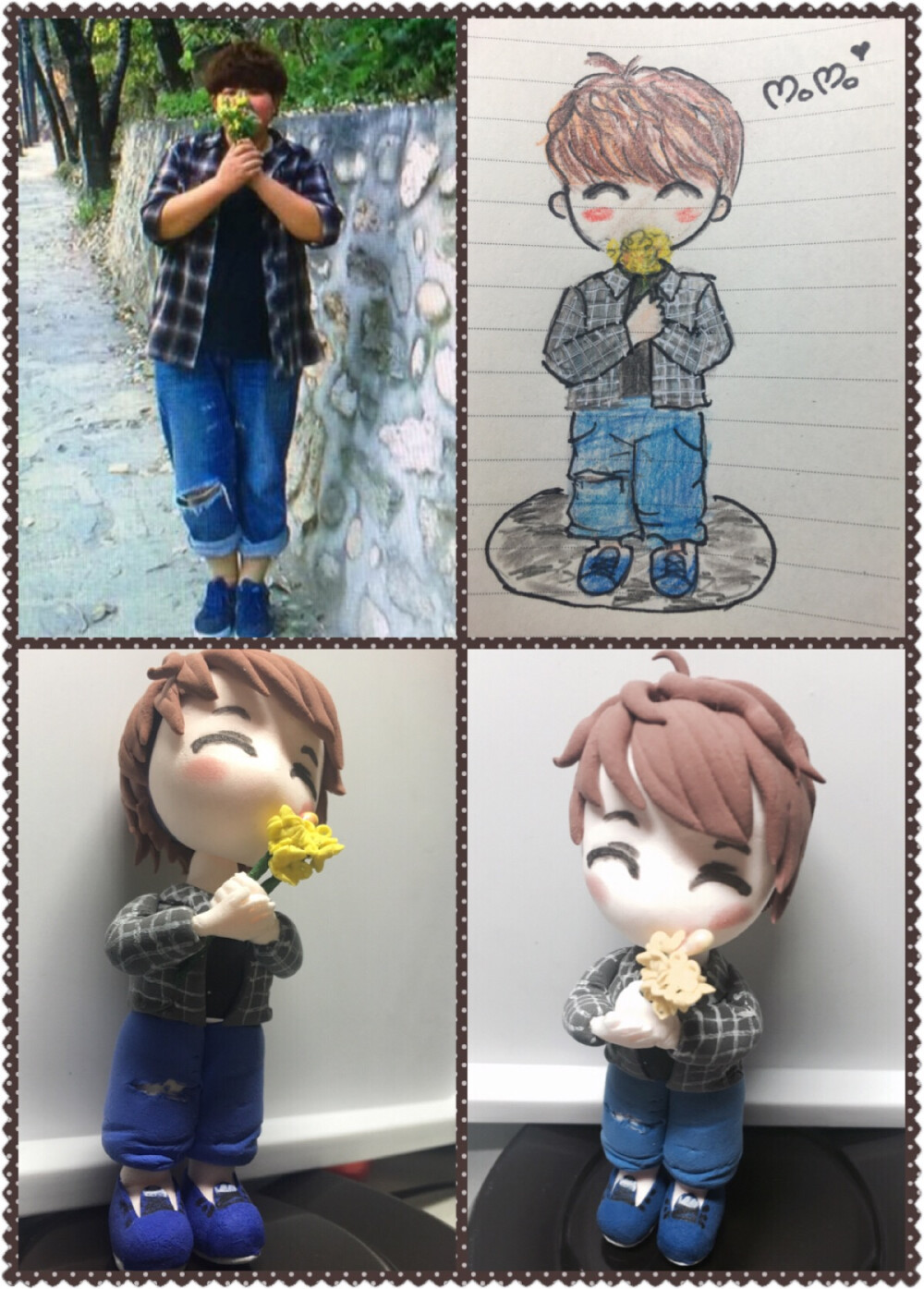 第一次拿朋友做实验捏粘土