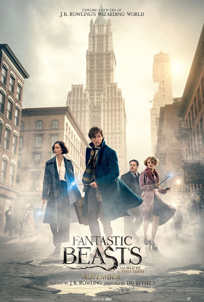 【神奇动物在哪里 Fantastic Beasts and Where to Find Them】同样是讲魔法的，故事发生在美国整个画风都不一样了。不过我喜欢这个故事，很有趣的说，尤其是那只魔法生物嗅嗅，萌萌哒~而且，对我来说最大的惊喜是：Johnny Depp~！！I love this guy！！期待续集！