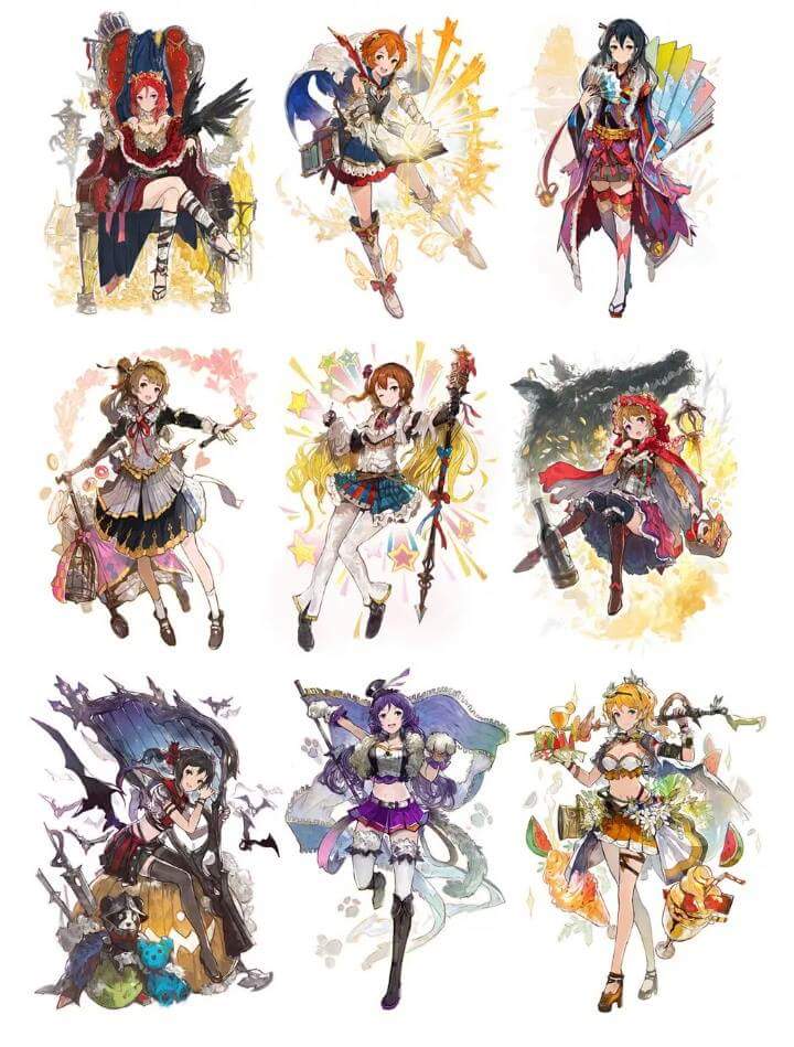 Fantasy x LoveLive!
繪師：alchemaniac
https://twitter.com/Eric_Ho193/status/634005598577623040
人设 人物 二次元 动画 动漫 插画 插图 服装素材 