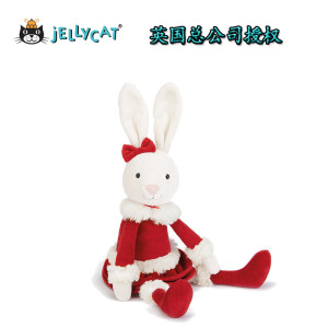 现货 英国授权正品Jellycat Christmas Bitsy 圣诞小兔子 圣诞兔