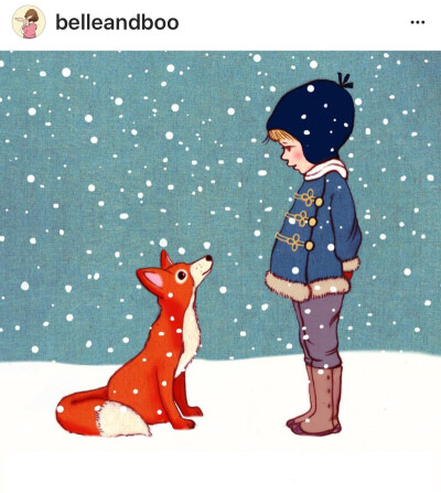大雪，你好！小狐狸，你好！