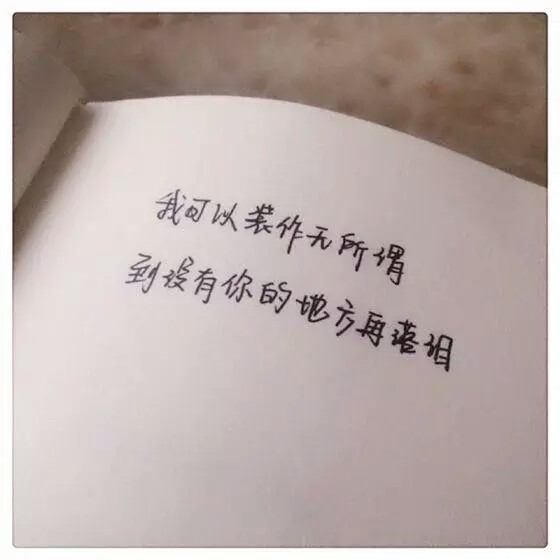 我可以装作无所谓，到没有你的地方再落泪.