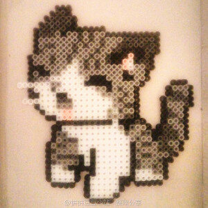 拼拼豆豆 动物作品  
猫猫 小猫 猫咪 喵喵 喵星人 铲屎官最爱系列 
拼豆小站 专注分享 - 拼豆图纸 拼豆材料包 拼豆成品