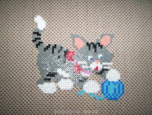 拼拼豆豆 动物作品  
猫猫 小猫 猫咪 喵喵 喵星人 铲屎官最爱系列 
拼豆小站 专注分享 - 拼豆图纸 拼豆材料包 拼豆成品