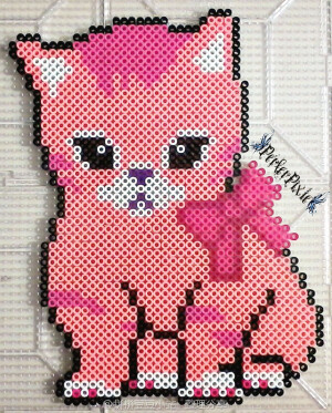 拼拼豆豆 动物作品  
猫猫 小猫 猫咪 喵喵 喵星人 铲屎官最爱系列 
拼豆小站 专注分享 - 拼豆图纸 拼豆材料包 拼豆成品